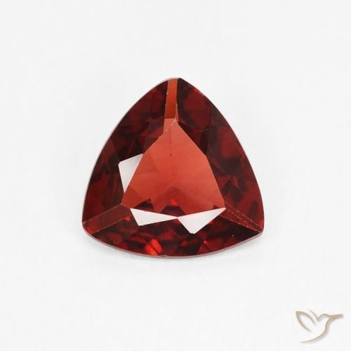 0.67ct Naturale Sangue rosso Granato Piropo, Taglio trillion, VVS-VS