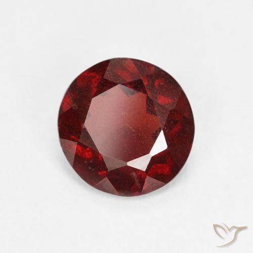 Granato Piropo Ribes Rosso naturale da 1.14 ct, Rotondo, VS