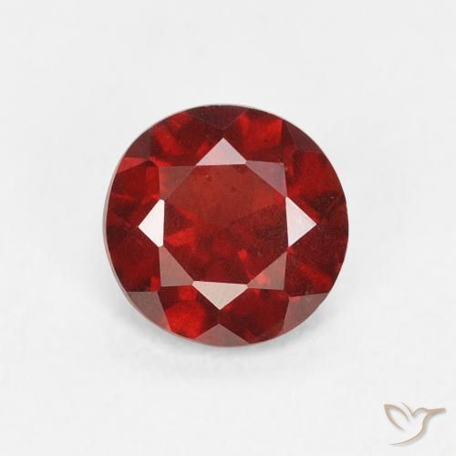 Granato Piropo Rosso medio naturale da 0.74 ct, Rotondo, VS
