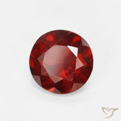 Granato Piropo Rosso medio naturale da 0.74 ct, Rotondo, VS
