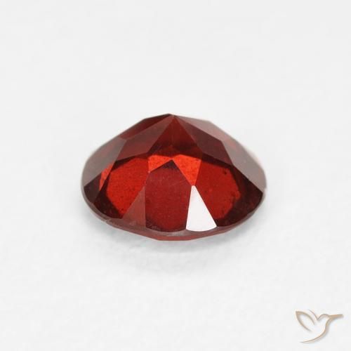 Granato Piropo Rosso medio naturale da 0.74 ct, Rotondo, VS