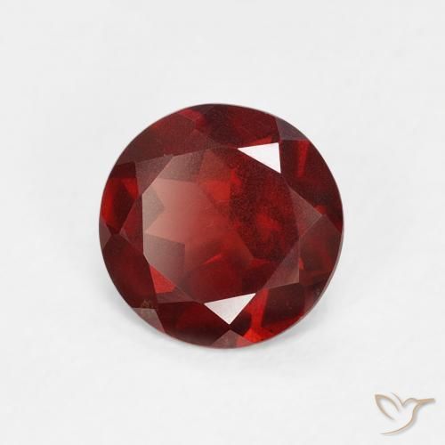 Granato Piropo Rosso medio naturale da 0.86 ct, Rotondo, VS