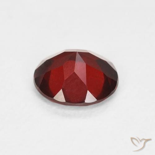 Granato Piropo Rosso medio naturale da 0.86 ct, Rotondo, VS