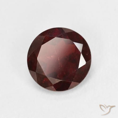 Granato Piropo Rosso scuro naturale da 1.43 ct, Rotondo, VS