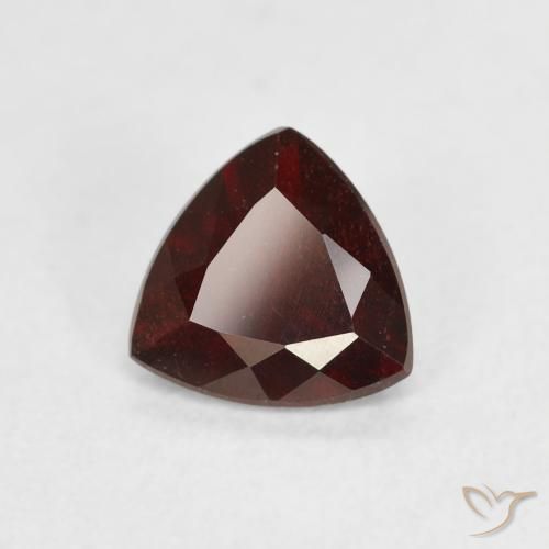0.91ct Naturale Sangria rossa Granato Piropo, Taglio trillion, VS
