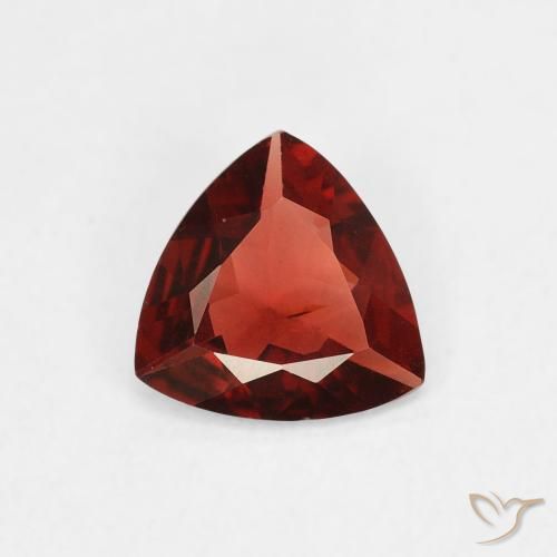 0.64ct Naturale Rosso scuro Granato Piropo, Taglio trillion, VS