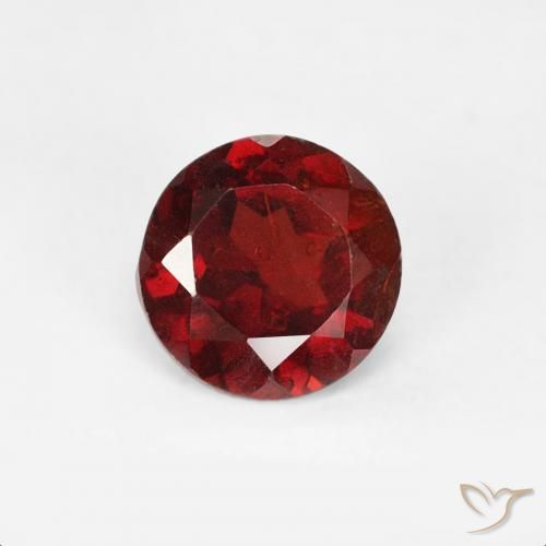 0.64ct Naturale Rosso medio Granato Piropo, Rotondo, VS-SI