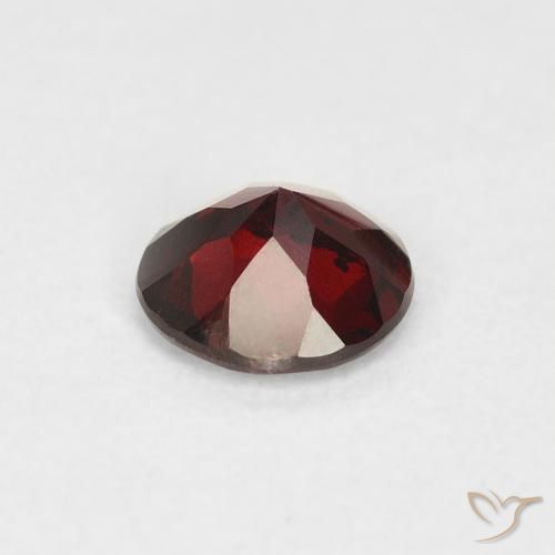 Granato Piropo Rosso scuro naturale da 0.64 ct, Rotondo, VS-SI