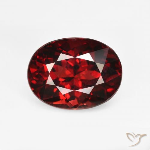 6.12ct Naturale Rosso Sangue Profondo Granato Piropo, Ovale, VVS