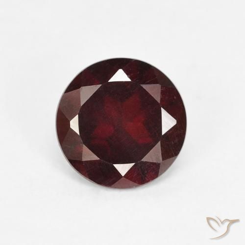 1.49ct Naturale Sangria rossa Granato Piropo, Rotondo, VS