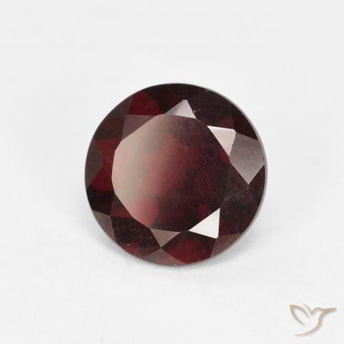 Granato Piropo Sangria rossa naturale da 1.49 ct, Rotondo, VS