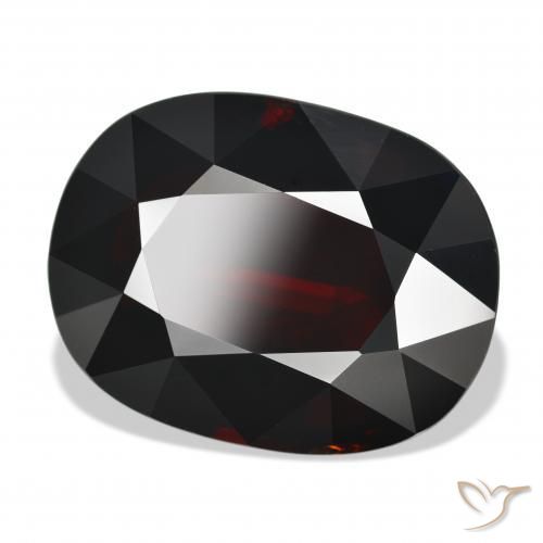 Granato Piropo Rosso scuro naturale da 34.78 ct, Ovale, VVS