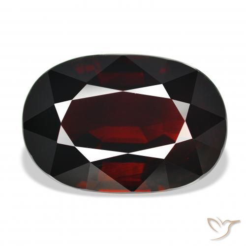 21.89ct Rosso nerastro Granato Piropo, Ovale, IF