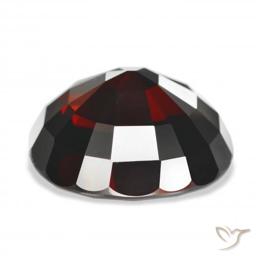 Granato Piropo Rosso nerastro naturale da 21.03 ct, Ovale, IF