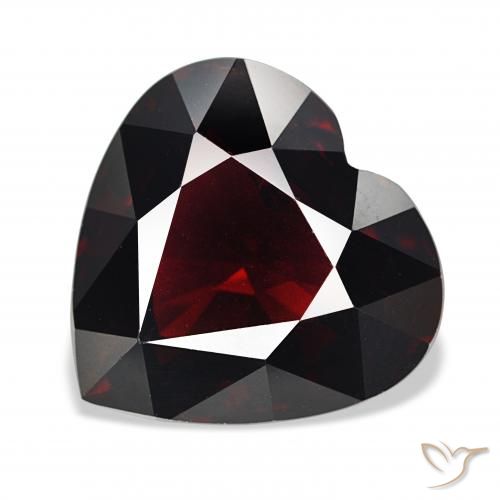 16.80ct Rosso scuro Granato Piropo, Cuore, VS