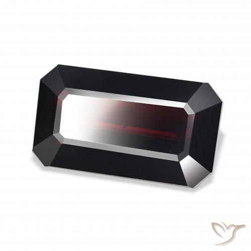 Granato Piropo Rosso nerastro naturale da 15.14 ct, Ottagonale / Taglio smeraldo, VS