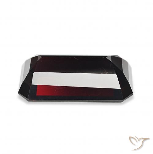 Granato Piropo Rosso nerastro naturale da 15.14 ct, Ottagonale / Taglio smeraldo, VS