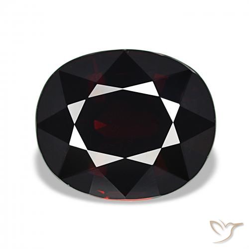 11.06ct Rosso scuro Granato Piropo, Ovale, VVS