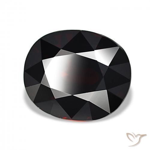 Granato Piropo Rosso scuro naturale da 11.06 ct, Ovale, VVS