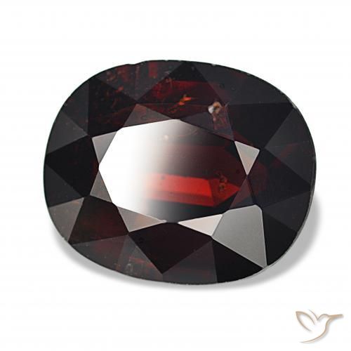 Granato Piropo Rosso nerastro naturale da 12.59 ct, Ovale, SI-I1