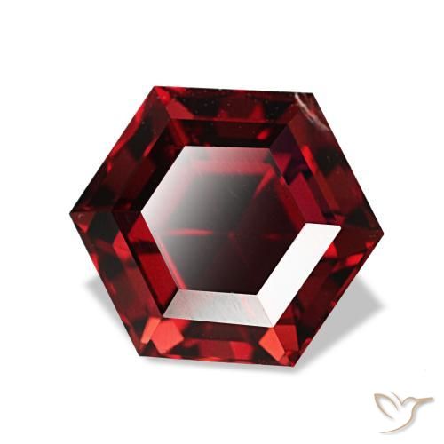 Granato piropo naturale rosso da 2,14 ct, forma fantasia, VS