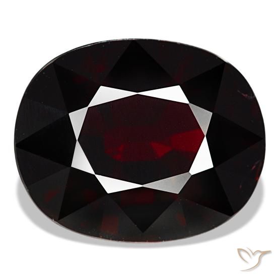 Granato piropo naturale rosso da 18,41 ct, taglio a cuscino, VS