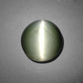 Quarzo Occhio di Gatto Verde naturale da 7.29 ct, Taglio ovale, Opaco