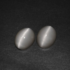 Quartz cat's eye naturale crema da  ct, trasparente, trasparente/traslucido