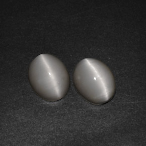 Quartz cat's eye naturale crema da  ct, trasparente, trasparente/traslucido