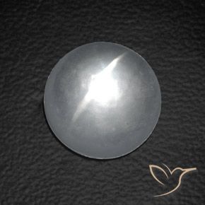 Quarzo Occhio di Gatto Bianco naturale da 8.80 ct, Rotondo, Trasparente