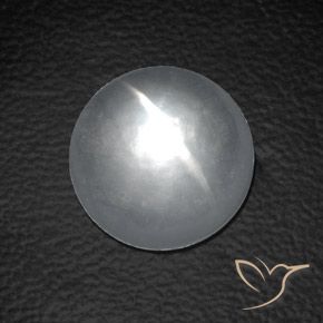 Quarzo Occhio di Gatto Bianco naturale da 8.80 ct, Rotondo, Trasparente