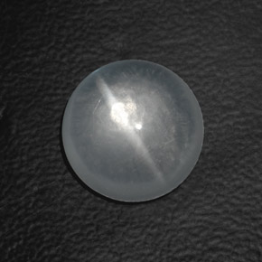 Quarzo occhio di gatto naturale bianco da 8,07 ct, taglio rotondo, trasparente