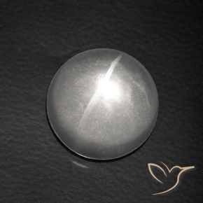 Quarzo Occhio di Gatto Bianco naturale da 8.13 ct, Rotondo, Trasparente