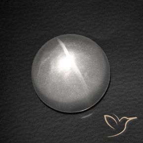 Quarzo Occhio di Gatto Bianco naturale da 8.13 ct, Rotondo, Trasparente