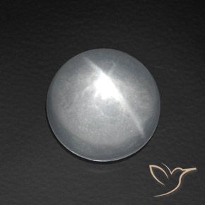 Quarzo Occhio di Gatto Bianco naturale da 8.06 ct, Rotondo, Trasparente