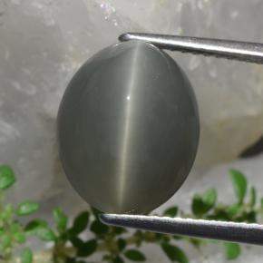 Quarzo Occhio di Gatto Verde naturale da 8.58 ct, Taglio ovale, Opaco