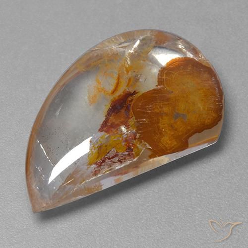 Quarzo con marcasite Multicolore naturale da 16.81 ct, Taglio a fantasia, Trasparente