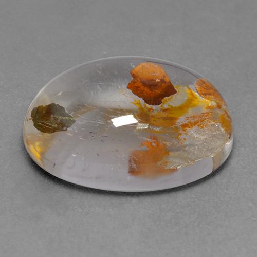 Quarzo Con Marcasite Multicolore naturale da 9.18 ct, Taglio ovale, Trasparente