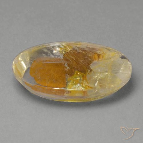 Quarzo con marcasite Multicolore naturale da 11.77 ct, Ovale, Trasparente