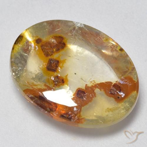 Quarzo con marcasite Multicolore naturale da 8.13 ct, Ovale, Trasparente