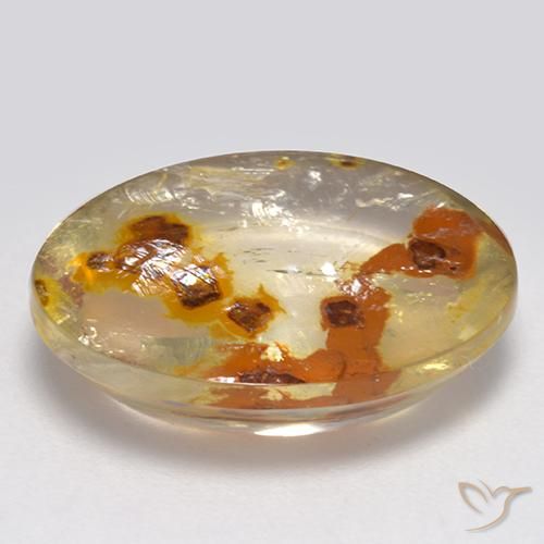 Quarzo con marcasite Multicolore naturale da 8.13 ct, Ovale, Trasparente