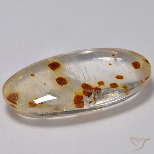 Quarzo con marcasite Multicolore naturale da 31.46 ct, Ovale, Trasparente
