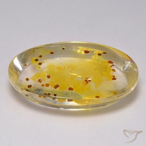 Quarzo con marcasite Multicolore naturale da 40.57 ct, Ovale, Trasparente