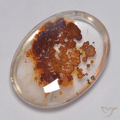 Quarzo con marcasite Multicolore naturale da 35.09 ct, Ovale, Trasparente
