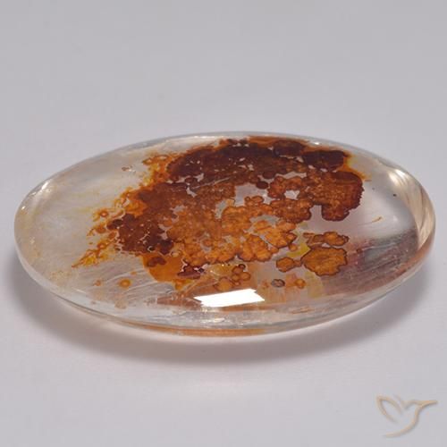 Quarzo con marcasite Multicolore naturale da 35.09 ct, Ovale, Trasparente