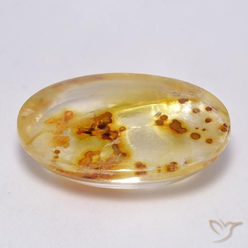 Quarzo con marcasite Multicolore naturale da 25.09 ct, Ovale, Trasparente