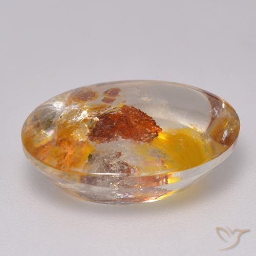 Quarzo con marcasite Multicolore naturale da 9.40 ct, Ovale, Trasparente
