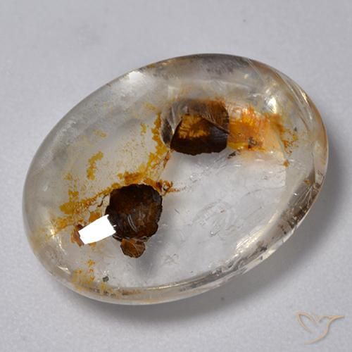 Quarzo con marcasite Multicolore naturale da 10.98 ct, Ovale, Trasparente
