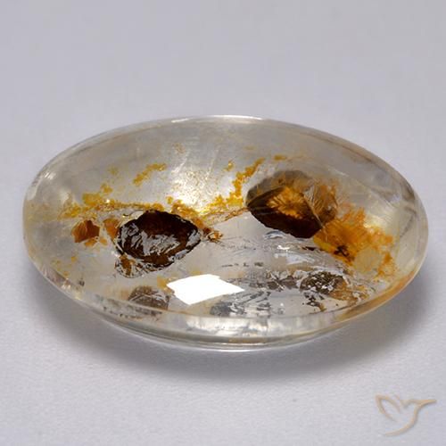 Quarzo con marcasite Multicolore naturale da 10.98 ct, Ovale, Trasparente