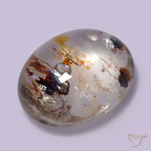 Quarzo con marcasite Multicolore naturale da 10.56 ct, Ovale, Trasparente